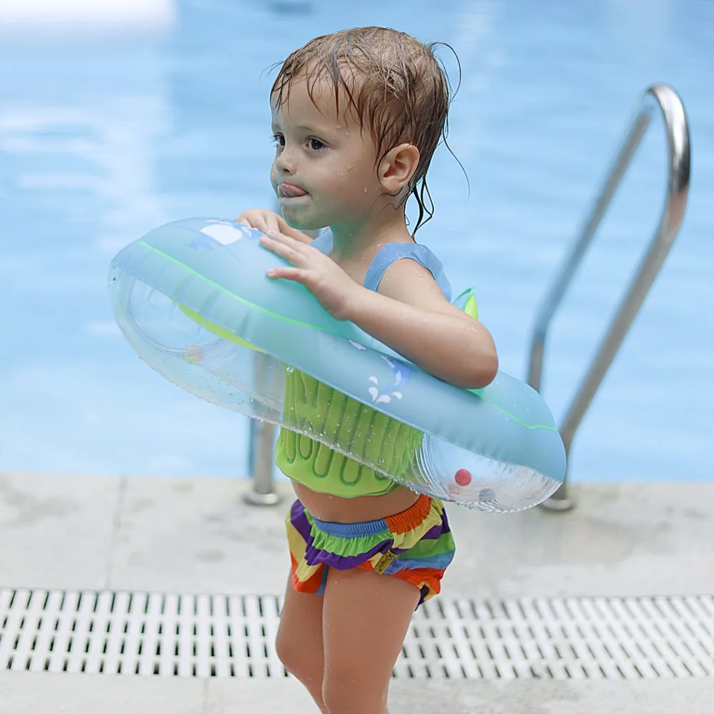 Baby Swimming Ring Inflatable Infant Armpit Floating Kids Swim Pool Accessories Circle Bathing Inflatable Double Raft Rings Toy