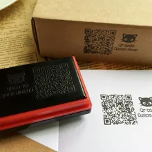 Qr кодовый штамп на заказ светочувствительное уплотнение штамп индивидуальный логотип самописающийся штамп на заказ