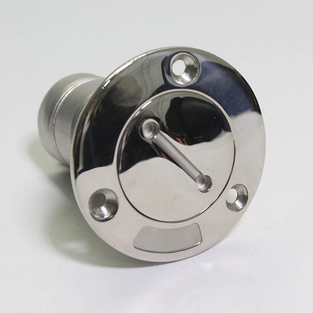 

38mm Stainless Steel Fuel Tank With Cap Gas Fill Port Boat Deck Marine Styling Polished
