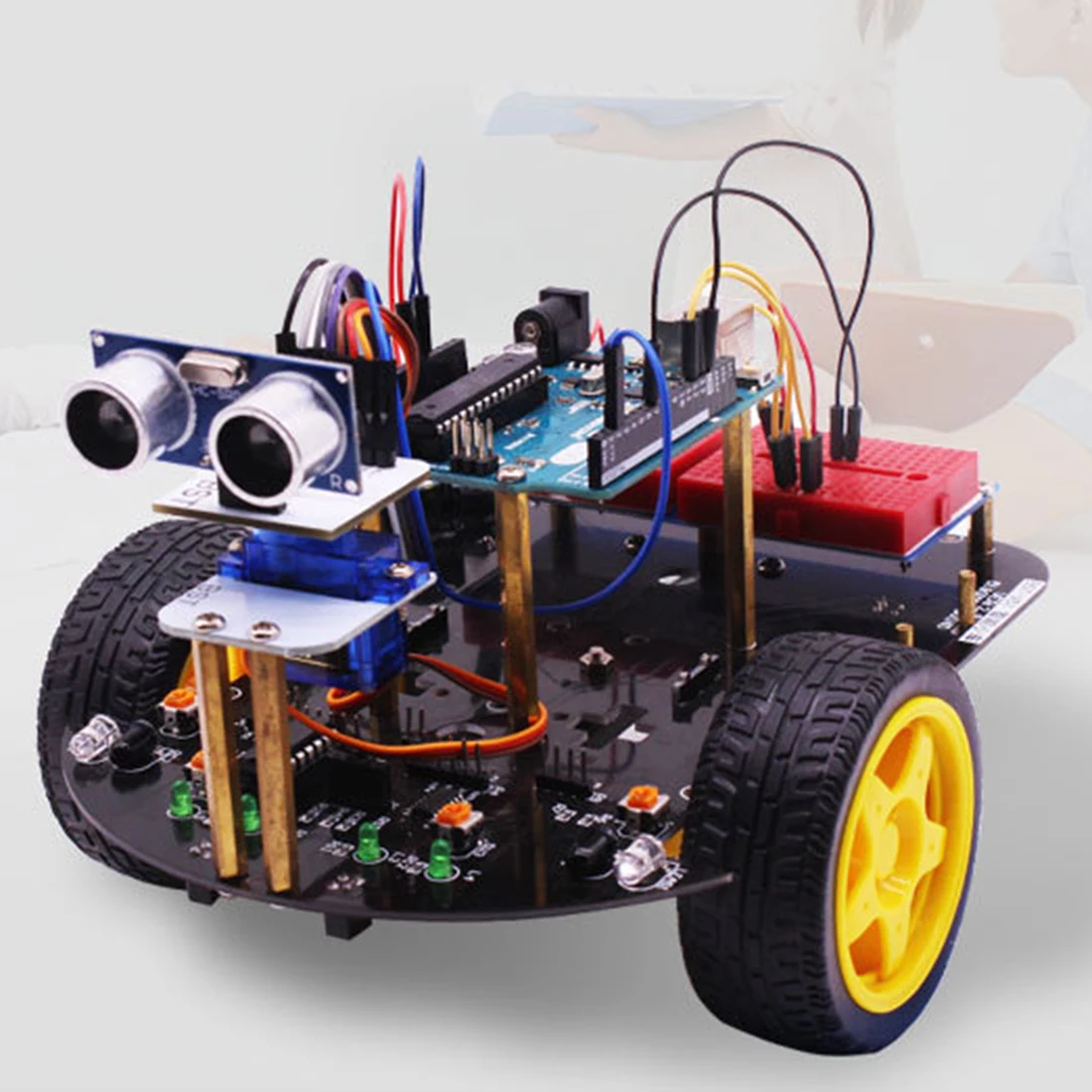 2-in-1 Project Super Starter Kit Smart Robot Car with Tutorial Programme Stem Toys for Arduino (Including R3 Mainboard)