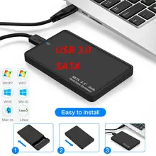 Чехол для жесткого диска USB 3,0 на SATA для 2," дюймового жесткого диска/SSD внешнего корпуса чехол для хранения данных резервная док-станция