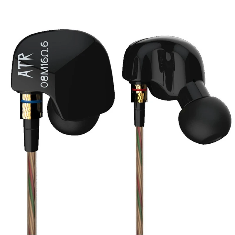 

Kz Atr Sport Stereo Hifi Earphones For Mobile Phone Earphone Dj Earpieces Bass Headset Running Earbuds Earphones (Without Micr