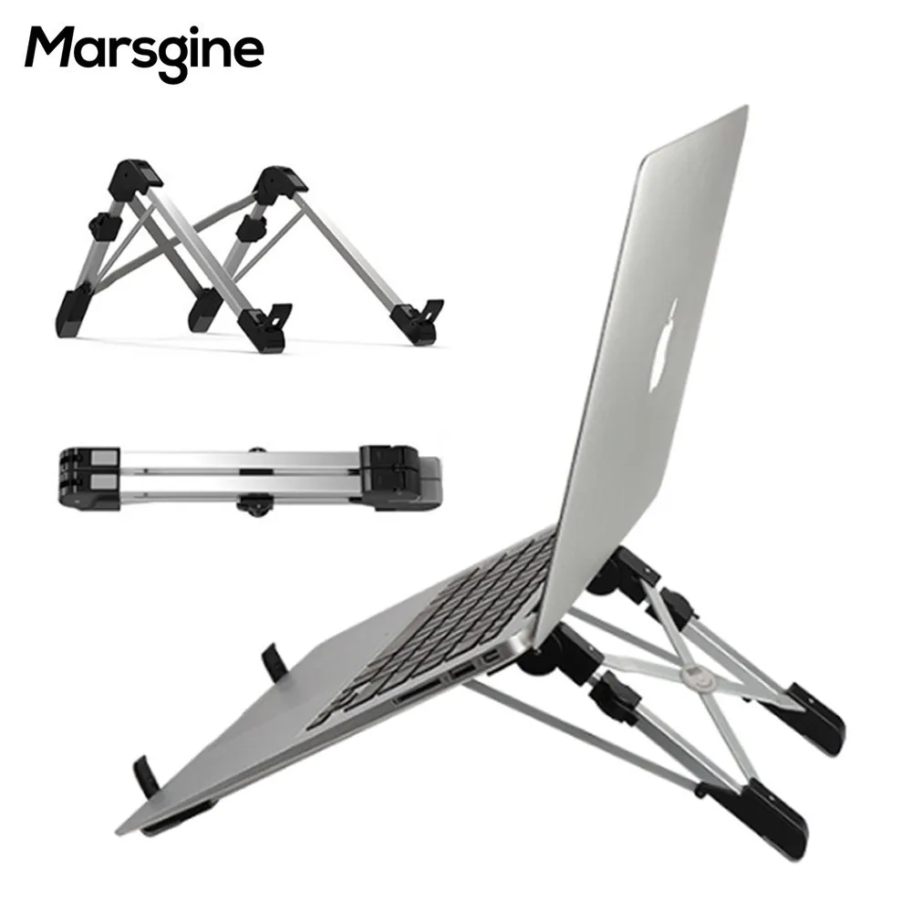  Foldable Laptop Stand Aluminum Alloy Desktop Adjustable Notebook Holder Desk Table Laptop Stand For