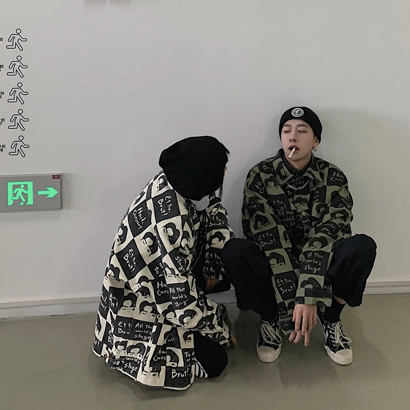 2019 Spring New Men's Outerwear Streetwear Bomber Jacket Loose Brand Coats Cargo Work Clothes Green/Apricot Windbreaker M-XL 2019 Spring New Men's Outerwear Streetwear Bomber Jacket Loose Brand Coats Cargo Work Clothes Green/Apricot Windbreaker M-XL