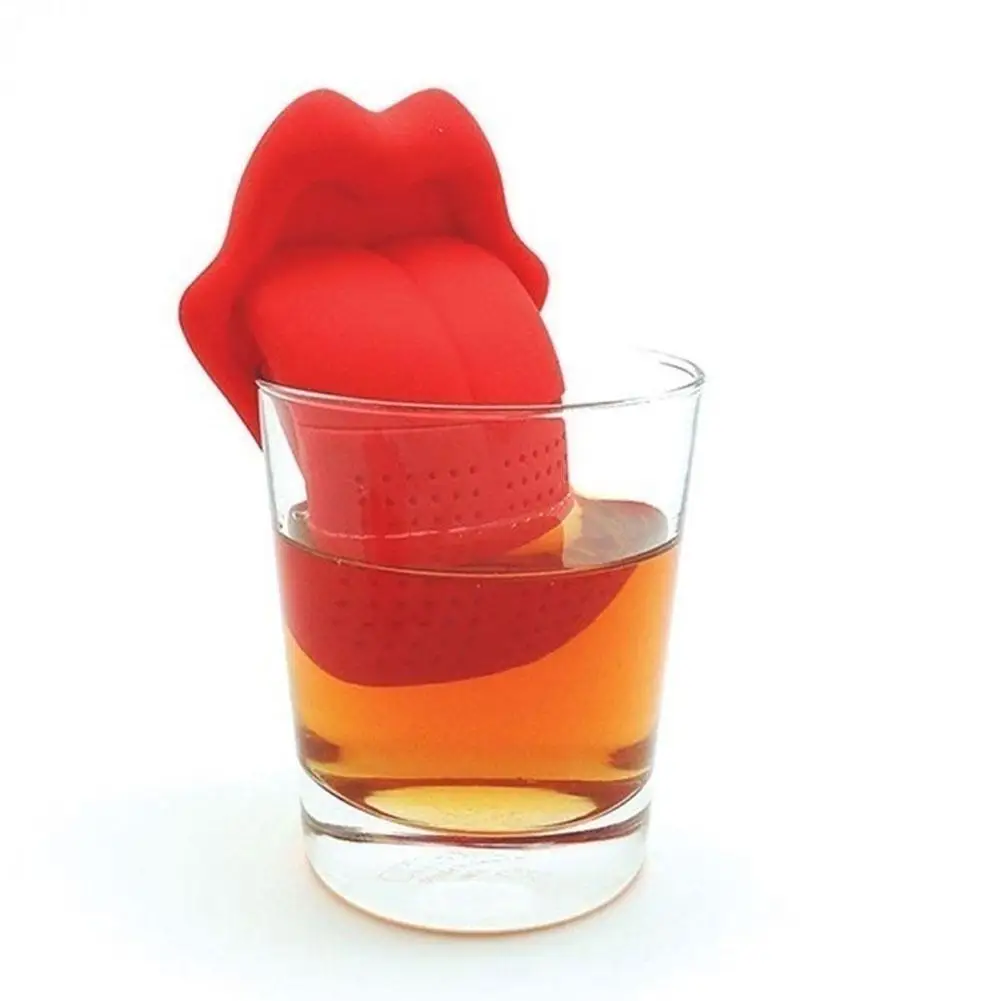 

Lip Tongue Shape Silicone Tea Infuser Strainer Filter Diffuser Drink Accessory