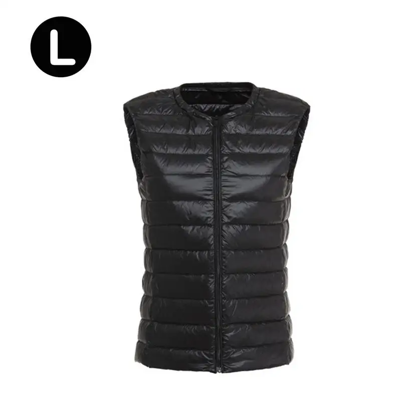 Down Vest Mid-age Women Ladies Ultra-Thin Slim Short Fashion Versatile Round Neck Solid Color Soft Simple Vest Tops S-3XL Newly Down Vest Mid-age Women Ladies Ultra-Thin Slim Short Fashion Versatile Round Neck Solid Color Soft Simple Vest Tops S-3XL Newly