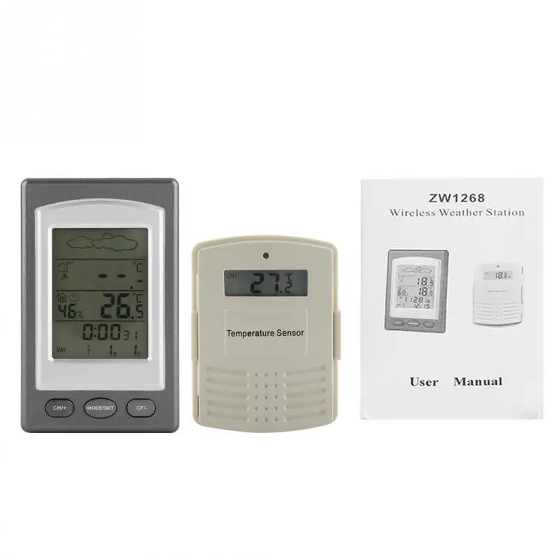 Wireless Digital Refrigerator Freezer Thermometer Indoor/Outdoor Temperature Monitor Sensor with