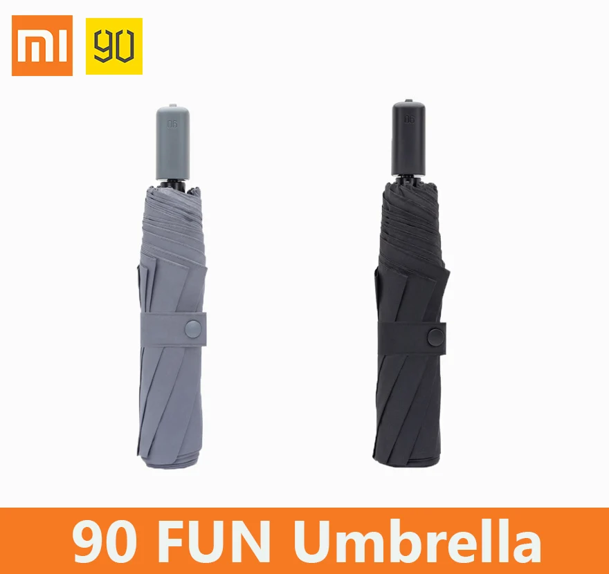 Xiaomi 90 Fun Umbrella, женский, мужской, детский мини-зонт, студенческий, ветрозащитный, водонепроницаемый, защита от солнца, автоматические зонты