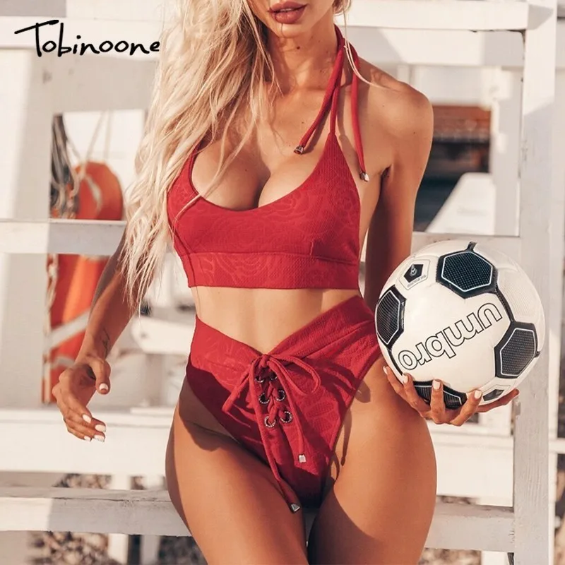 

Tobinoone black sexy bodysuit Women lace up strap bodysuit Female summer bandage bodysuit two piece 2019 jumpsuit backless