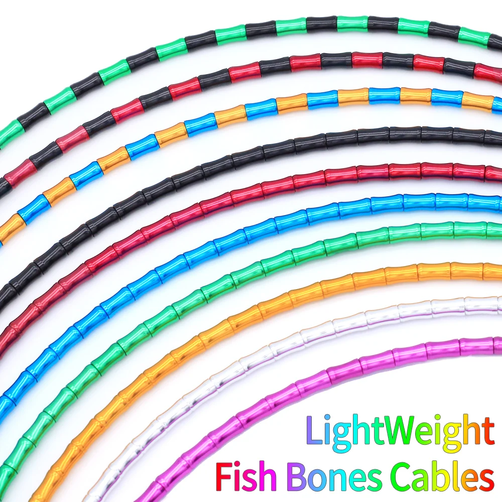 

1900mm Bicycle Derailleur Shift Cable Aluminum Alloy Bamboo Links MTB Road Bike Brake Cable Outer Shifting Housing Line