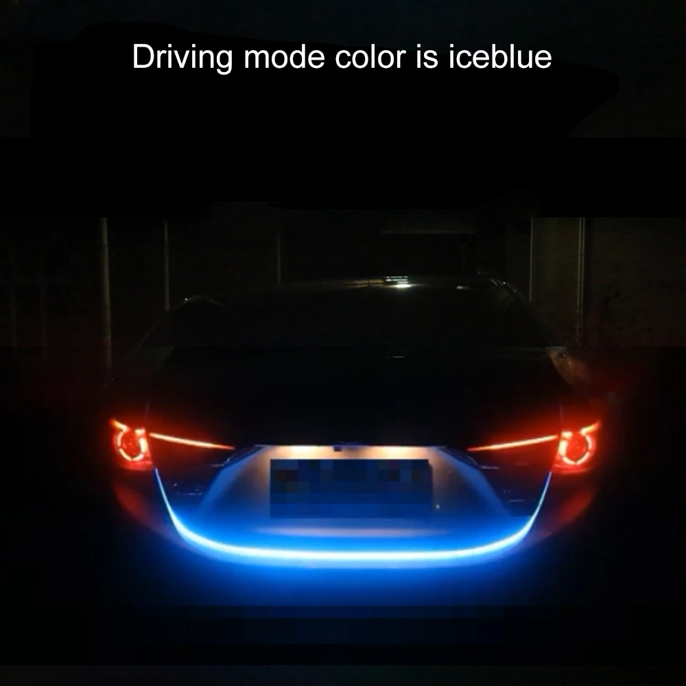 RGB Colorful Flowing LED Trunk Strip for Car Tail Trunk Dynamic Blinkers Turn Signal Brake Light DRL Daytime Running Lights RGB Colorful Flowing LED Trunk Strip for Car Tail Trunk Dynamic Blinkers Turn Signal Brake Light DRL Daytime Running Lights