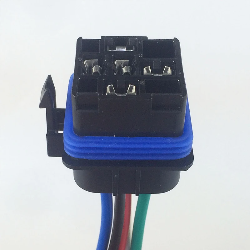 1set DC 12v 40A Auto Relay 5 Pin Waterproof Integrated Wired Automobile