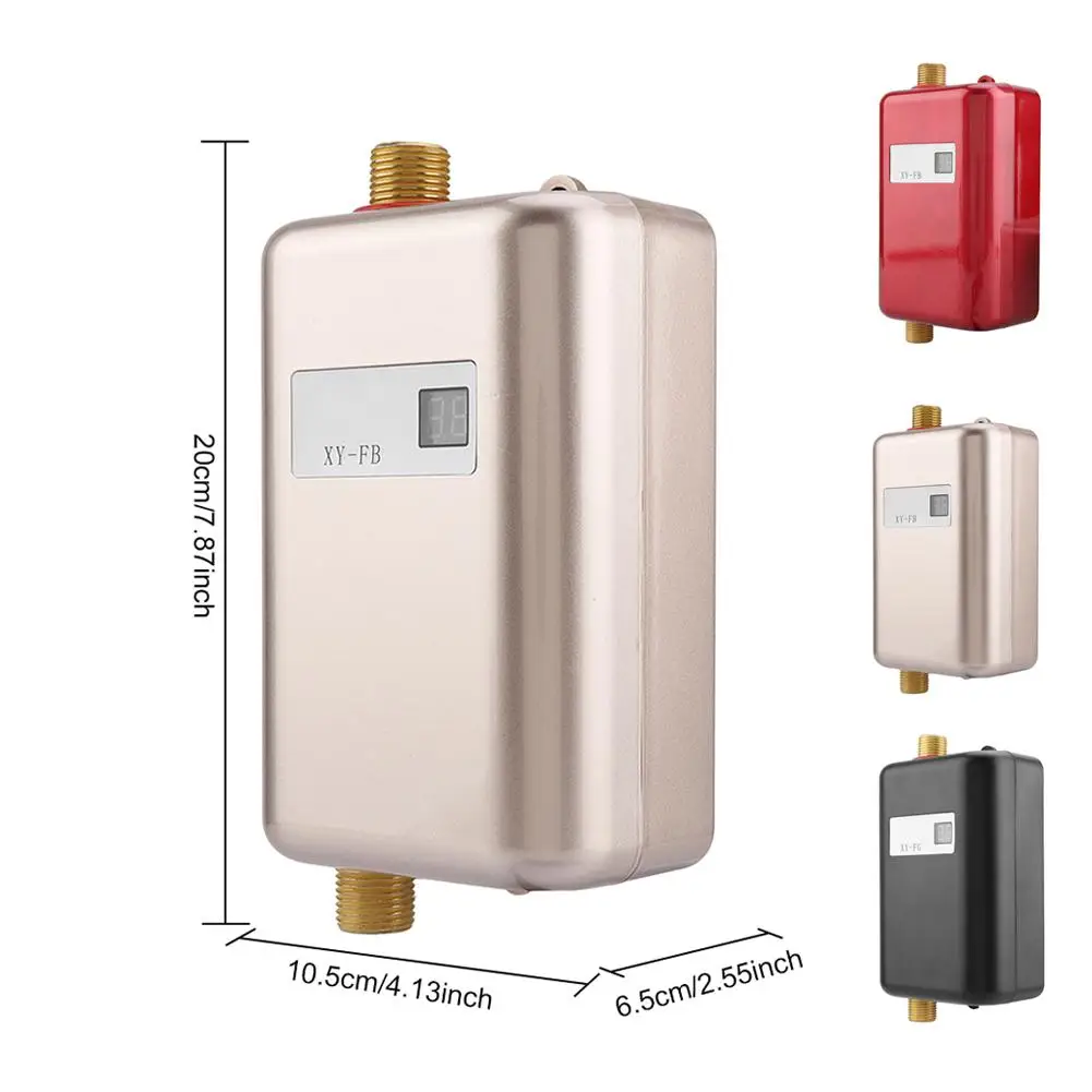 110 в 3000 Вт мини-Электрический проточный водонагреватель мгновенный нагреватель горячей воды Ванная комната Кухня стиральная свяжитесь с нами