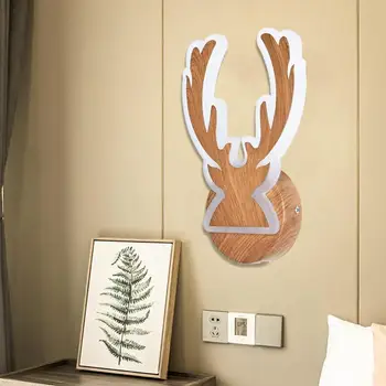 

10W 30 LED Creative Deer Head Wall Acrylic Light Bedside Study Art Lamp