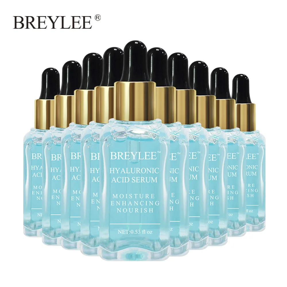 

Breylee Ha Hyaluronic Acid Serum Facial Moisturizing Essence Face Skin Care Whitening Anti-wrinkles Ageless Liquid Beauty 10pcs