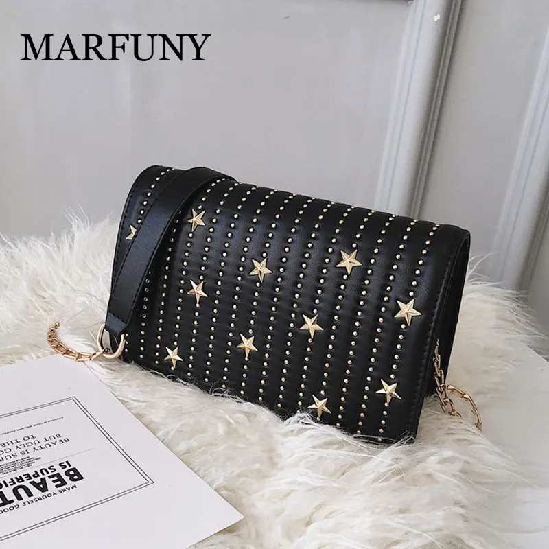 

MARFUNY New Arrival Women Bags Fashion Chain Pentagram Decoration Luxury Handbags Women Bags Designer Crossbody Bag For Women