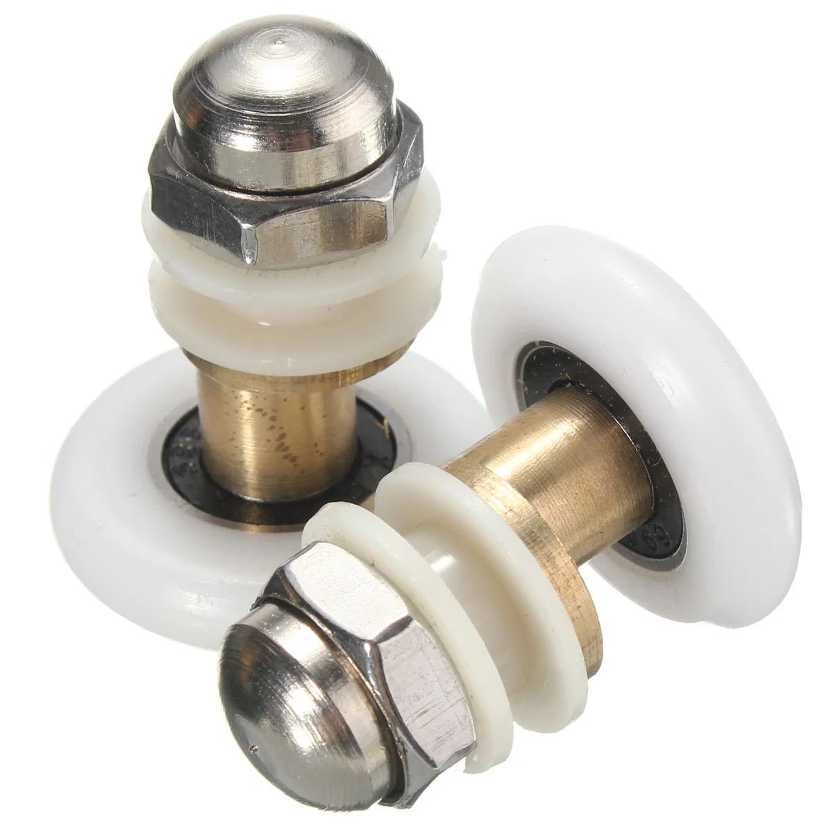 Buy 4pcs/lot 25/27mm Replacement Brass Bathroom Shower Door Roller Runner Glass