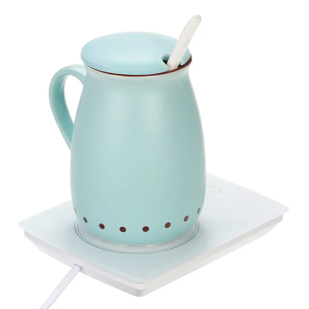 

Electric Heater Heat Coffee Mug 16W Beverage Warmer Heating Base Hot Coffee Plate Mug Warmer Beverage Mug Heater for Desktop