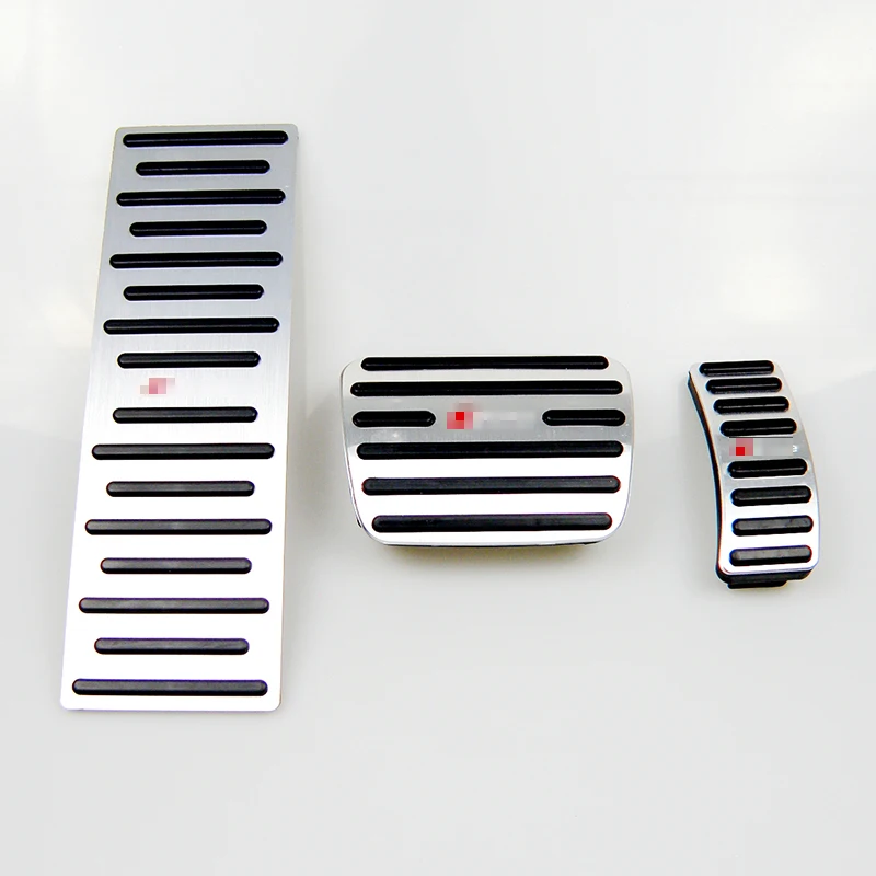 

No Drill Aluminum Car Foot Rest Pedal Pads Cover With Rest Pedals Fit Gas Brake Rest Pedal For Audi A4 A5 A6 Q5 AT LHD