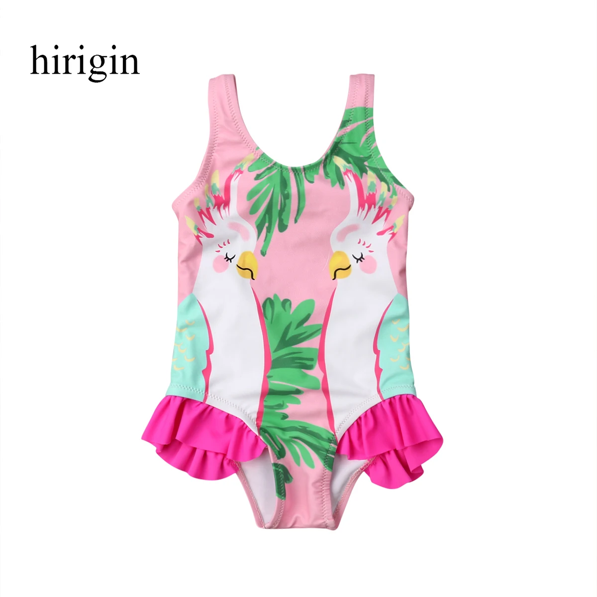 

Newborn Kid Baby Girls Parrots Floral Bikini Swimwear Swimsuit Bathing Beachwear