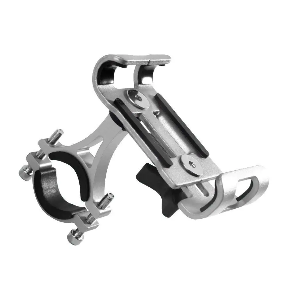 

Bike Aluminum Alloy 360 Degree Rotation Mobile Phone Holder Universal Adjustable Bike Phone Mount Support Mountain Bike Naviga