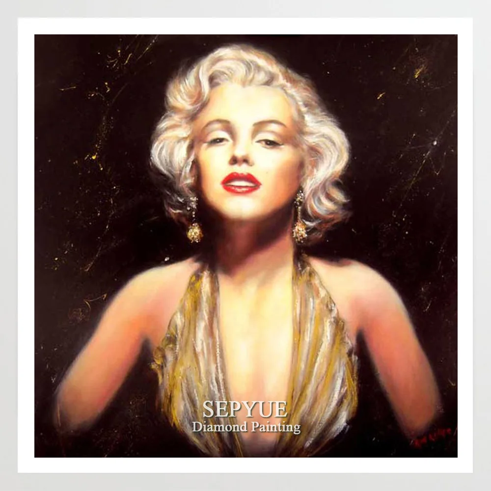 

SepYue DIY Diamond Painting Full Square Drill Paint with Diamonds Mosaic Needlework Rhinestone Diamond Embroidery Marilyn Monroe