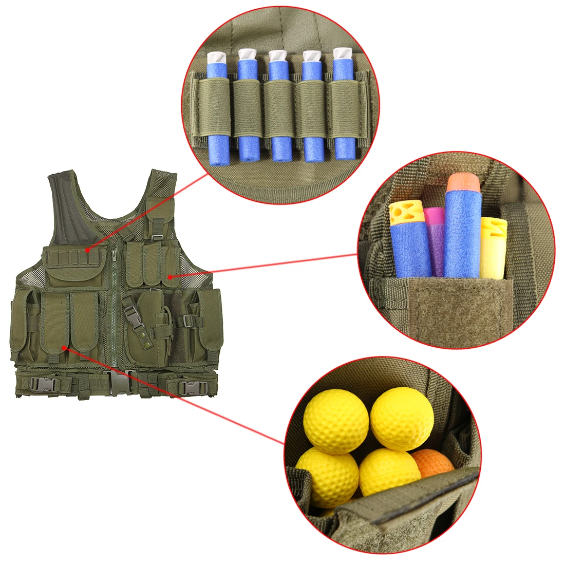 Molle Multi function комбинированный тактический жилет Открытый Wargame Пейнтбол Военный для