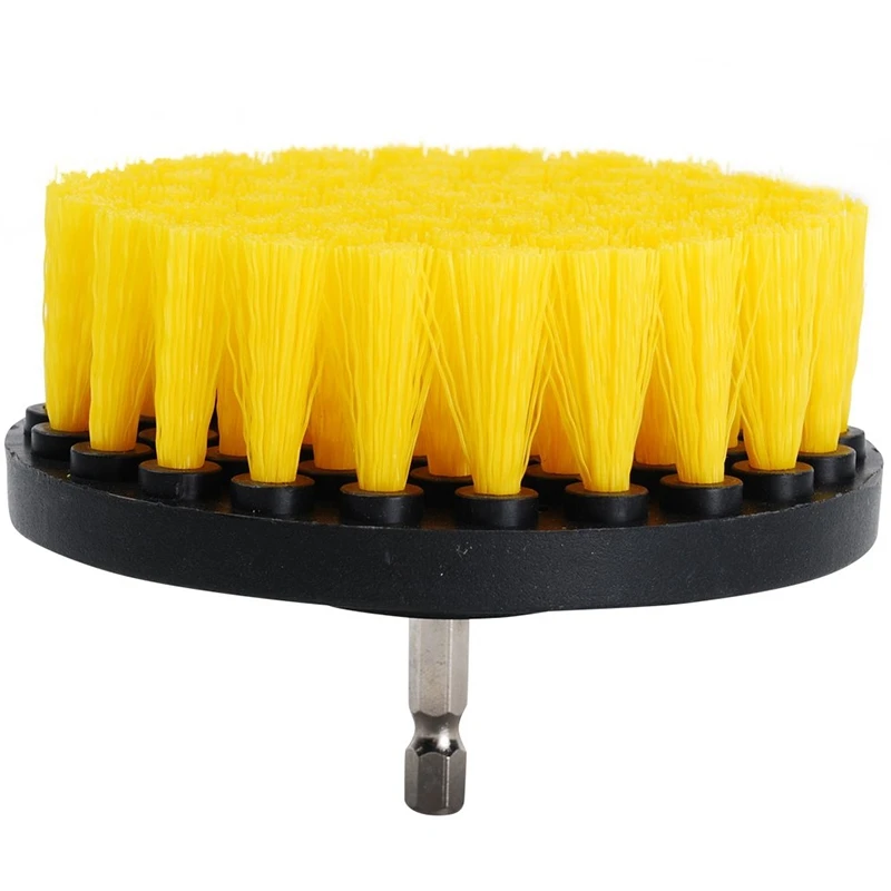 2pcs Drill Brush, 4 Inch Drill Brush Bathroom Scrubber, Drill Brush Attachment Cleaning For