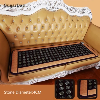 

NEW Full Body Massager Natural Jade Tourmaline Stones Infrared Heating Mat Jade Stone Massage Mat