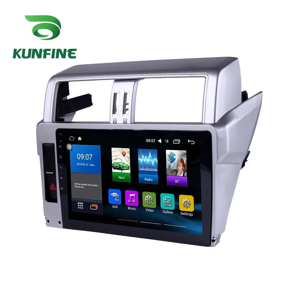  Octa Core 1024*600 Android 8.1 Car DVD GPS Navigation Player Deckless Car Stereo for Toyota Land Cr