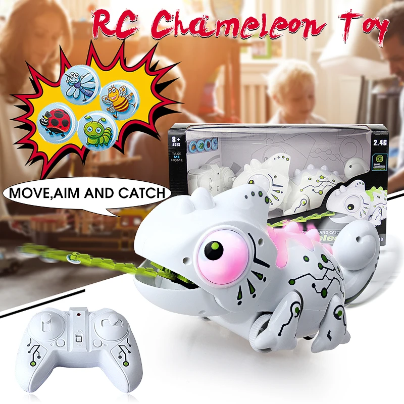 Electronic Pets Remote Control Robot  Chameleon Cute Interactive  Pet Robot Toy Electronic Toys For Kids Birthday Gift