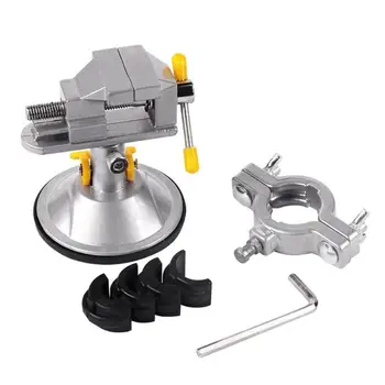 

Multifunction Chip Fixture PCB Circuit Table Bench Vise Roatatable Alloy Bench Screw for Repair Table Vise Bench Clamp Grinder