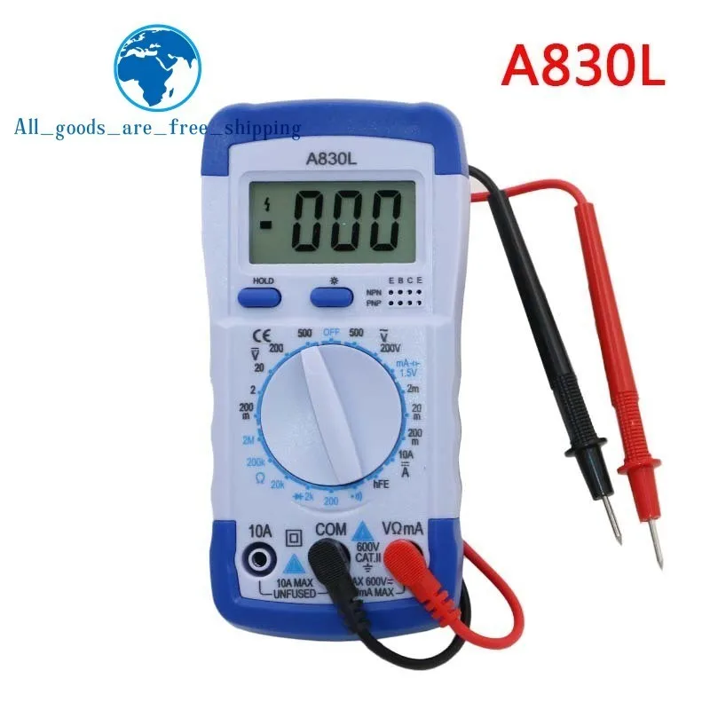 

TZT A830L LCD Digital Multimeter DC AC Voltage Diode Freguency Multitester Volt Tester Test Current
