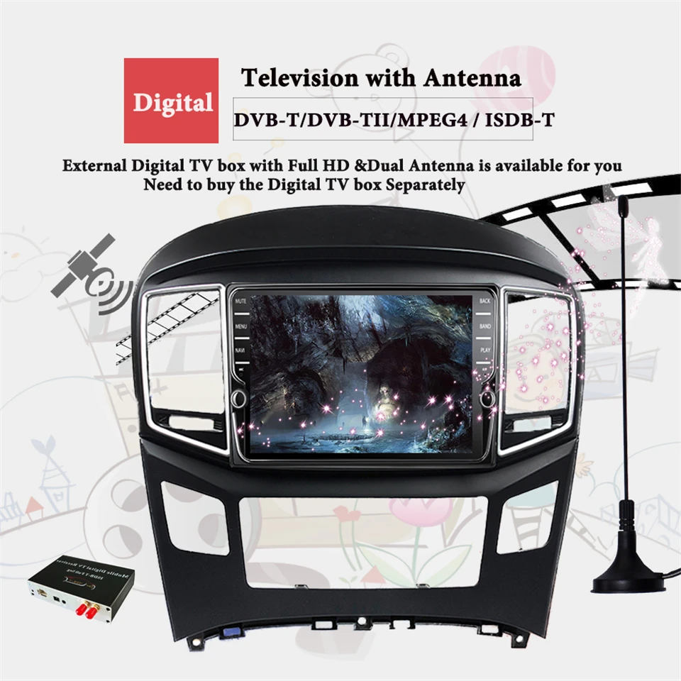 

4G+64G android 10.0 car dvd for Hyundai H1 2015 2016-2019 car radio video player gps navigation car Tape Recorder DSP RGB MAP