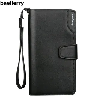 

Brand Business Wallets Men's Purse Long Casual Clutch Male Purse Zipper Phone Bag Portfolio Designer Wallet Carteira Masculina