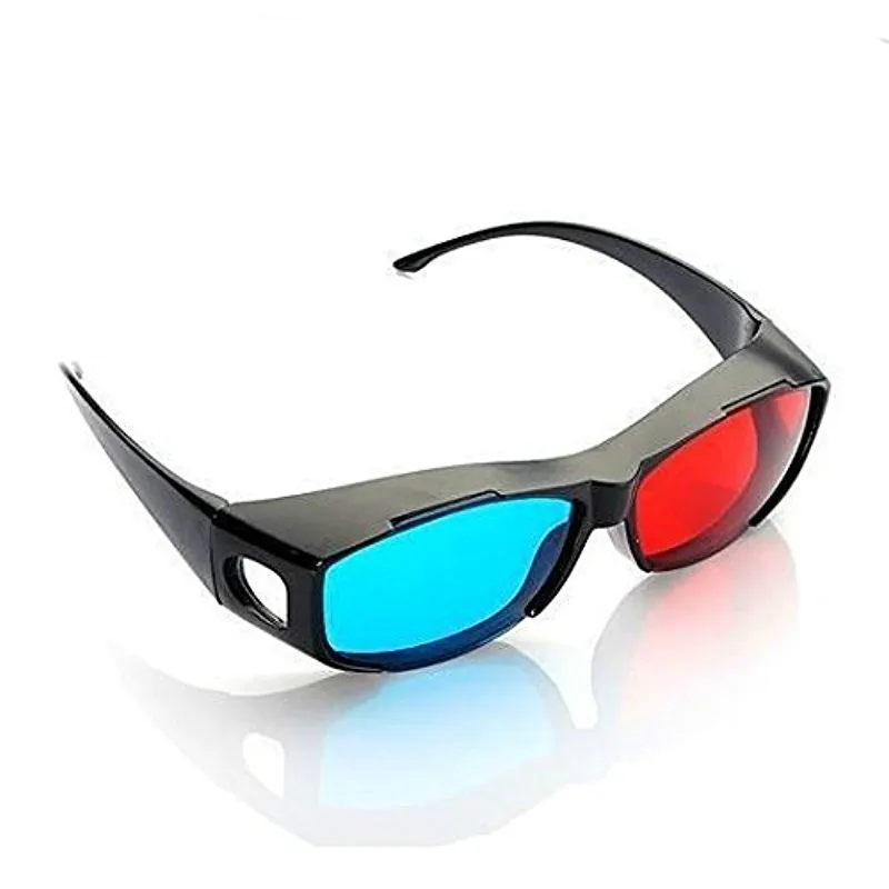 New Universal Red Blue 3D Glasses Anaglyph Framed 3D Vision Glasses for