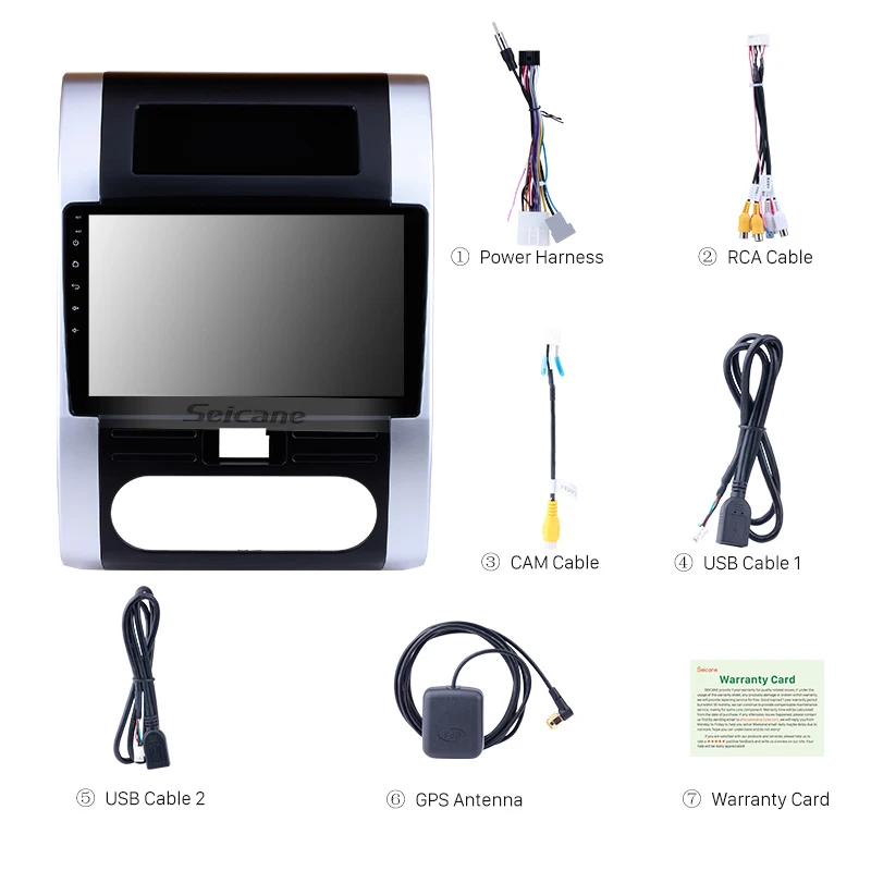 Clearance Seicane 10.1" Android 8.1 Radio for 2008-2012 NISSAN X-TRAIL Dongfeng MX6 HD Touchscreen GPS Navigation Auto Stereo 3