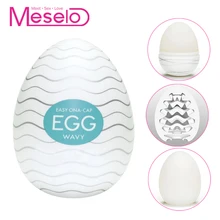 Meselo Wavy Vaginal Eggs Male Masturbator For Man Silicone Artificial Vagina Real Pussy Penis Trainer Adult Sex Toys For Men New