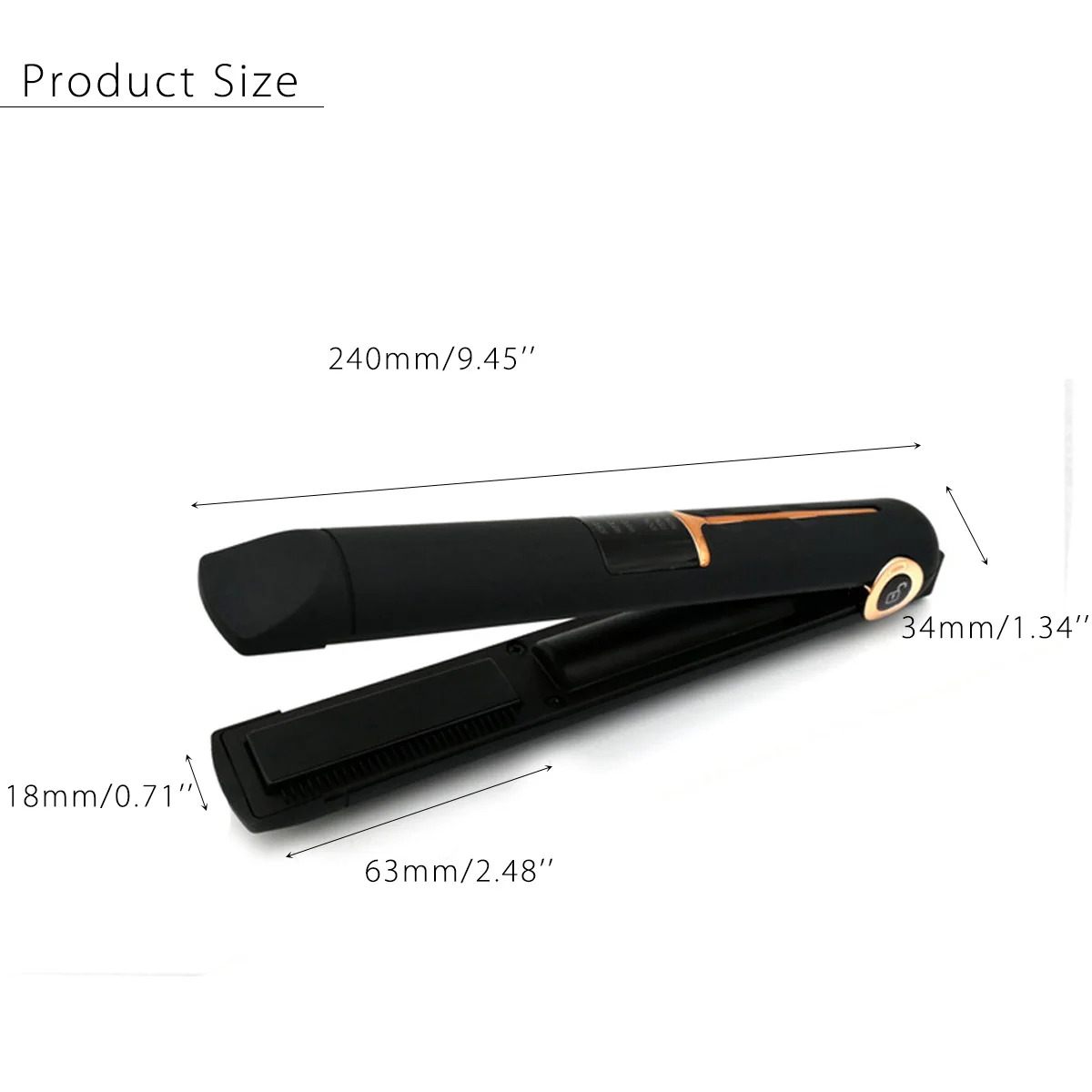 3-в-1 беспроводной выпрямитель для волос; Зарядка от USB бигуди Быстрый нагрев 3D плавающей доски светодиодный Дисплей выпрямитель утюжок для волос, Мощность банка