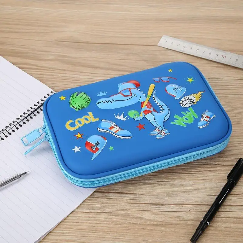 Милая сумка-карандаш для студентов с мультипликационными фруктовыми играми для девочек и мальчиков, Большой Вместительный школьный Чехол-карандаш для офиса, студентов, канцелярские сумки для хранения