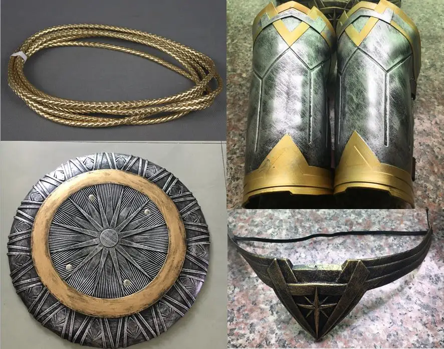 

Superhero Diana Cosplay Armor Shield Bracer Headwear Lasso Halloween Cosplay Weapon Princess Cos For Carnival