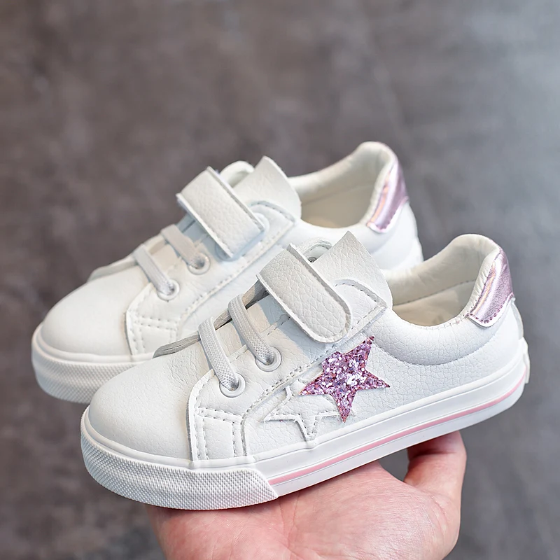 2019 Spring Little Girl White Shoes For Baby Kids Older Children Casual