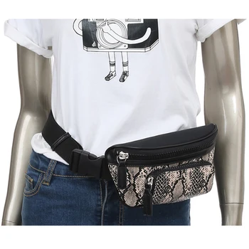 

Serpentine Pattern Women's Waist Packs Brief Ladies Crossbody Chest Bag Zipper Belt Bag for Women Fanny Bags Travel Bum Bags