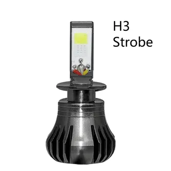 

1PCS Lamps H3 Constantly Bright Rapid Blinking Car Led Fog Light Monochrome H3 Strobe Two-color Smog Car Headlights