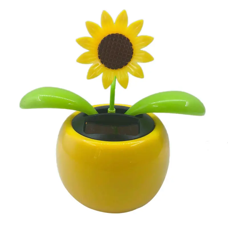 

Cute Solar Swing Flower RED Car Dashboard Window Balcony Dancing Pot Plant Gift