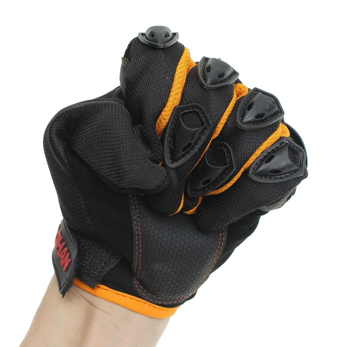 1 Pair Motorcycle Glove Protection Outdoor Sport Riding Hard Shell Protective Shell Full Finger Gloves
