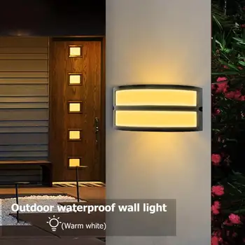 

85V-265V 12W LED Ceiling Wall Lamp IP65 Waterproof Staircase Balcony Light Warm White/White Light