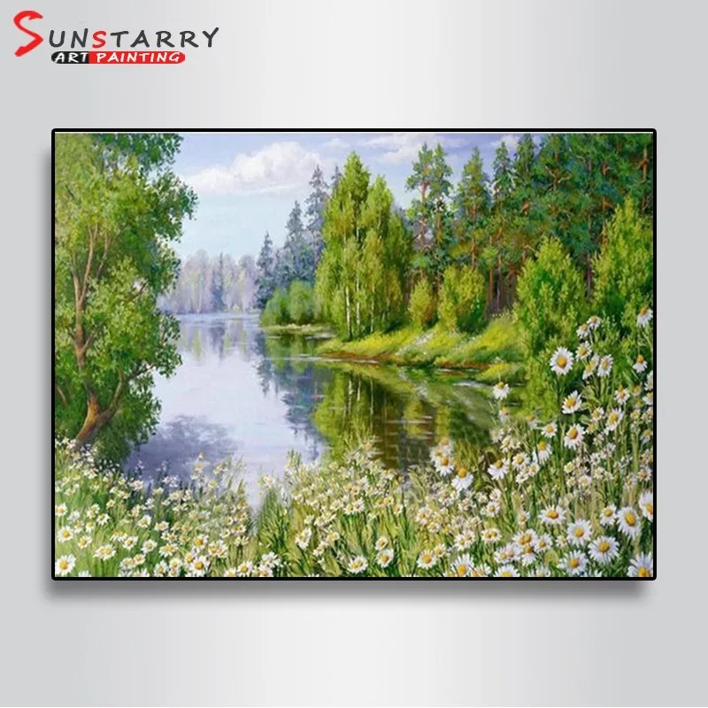 Sunstarry DIY алмазная живопись цветы 5D природа пейзаж Картина Полный Круглый Стразы