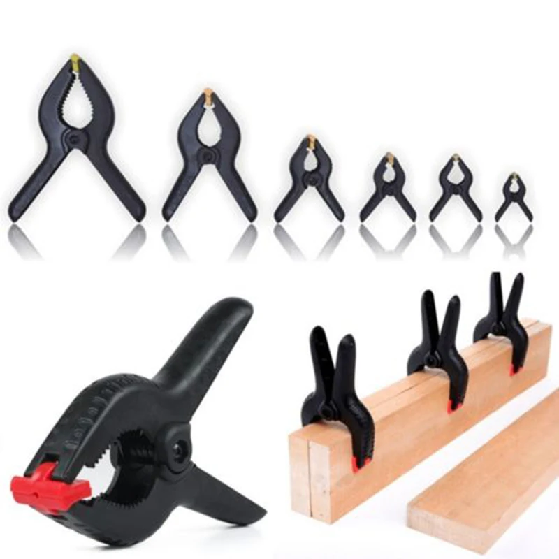 4pcs Plastic Clamp Nylon Spring Grip Model Making Plastic Large Craft 4 Inch