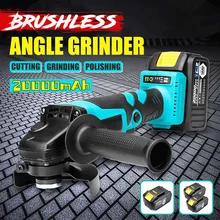 1 или 2 батареи 20000 мАч, электрический беспроводной/бесщеточный углошлифовальный станок, полировальный станок, резной деревообрабатывающий электроинструмент, набор 110V220V